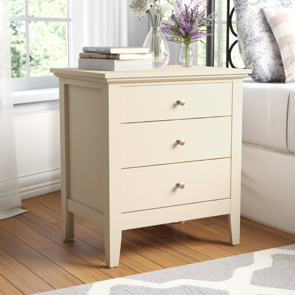 Lark Manor Burchinal 26'' Tall 3 Drawer Nightstand & Reviews Wayfair